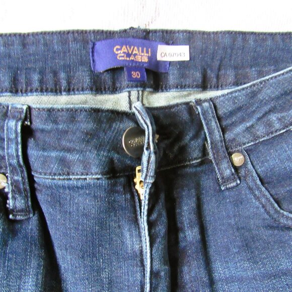 Cavalli Class Women Jeans,blue ,waist 30in, inseam 27.5in, rise high(10.5in) - Picture 6 of 7